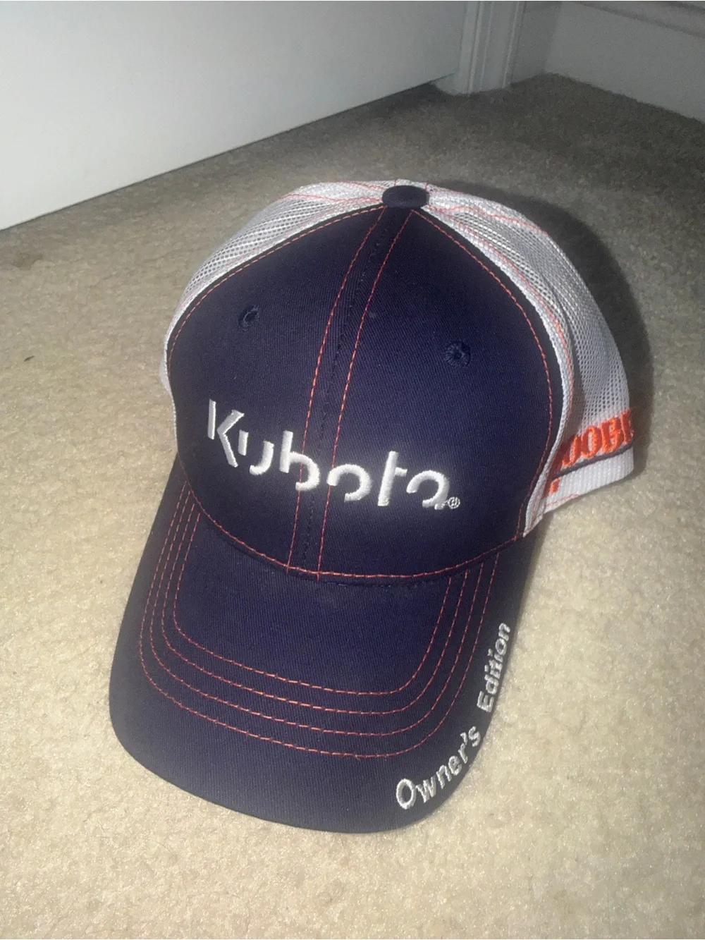 Men's Navy & White Mesh Trucker Hat - Owner's Edition
